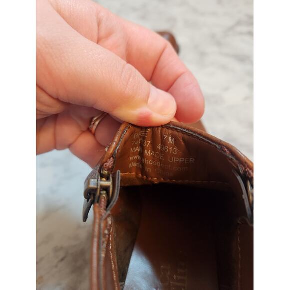 Jessica Cline Women's Brown Side Zipper Ankle Booties Boots Size 7M - Picture 8 of 9